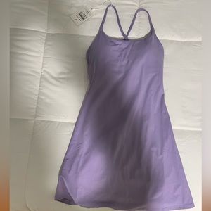 Everyday Cloudful® Backless 2-in-1 Flare Activity Dress-Wannabe in Lilac